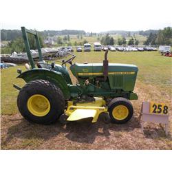 John Deere 850 w/72" belly mower SN 005453