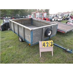 Home made trailer 6' x 8' and 2' sides