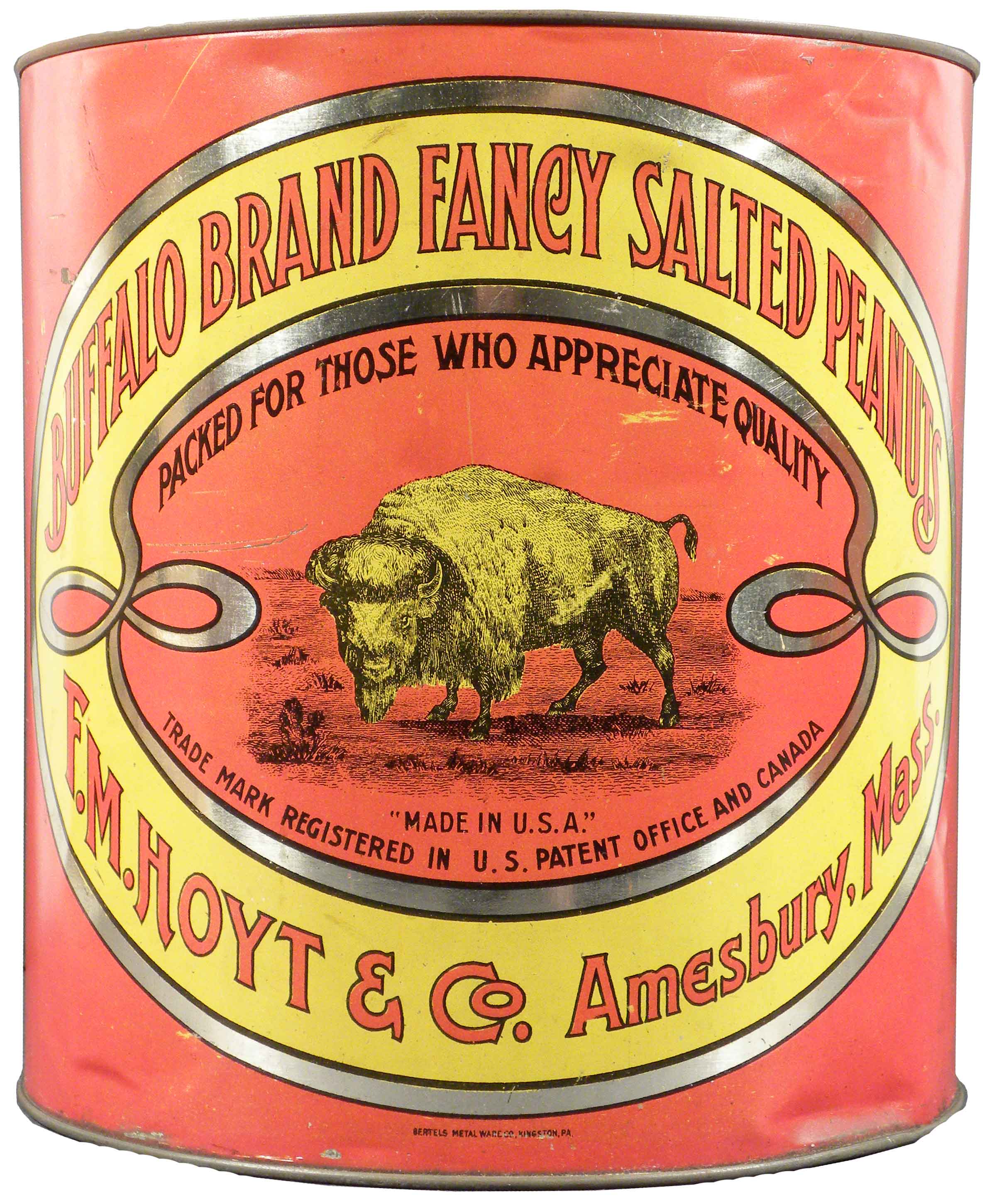 Buffalo Brand Fancy Salted Peanuts 10 lb Tin