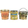 Image 1 : Lot of 3 One Pound Peanut Butter Pails