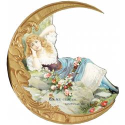 Kis-Me Gum Co. Embossed Die Cut Sign