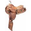 Image 1 : Salesman Sample Hand Tooled Saddle