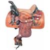 Image 1 : Hand Tooled Small Salesman Sample Saddle