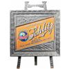Image 1 : Extremely Rare Schlitz Reverse Glass Sign