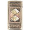 Image 1 : Inlaid Gold Quartz Match Safe
