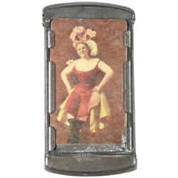 Celluloid Match Safe, Dance Hall Girl