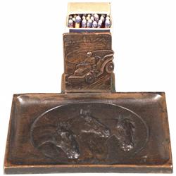 Bronze Match Holder, Ashtray