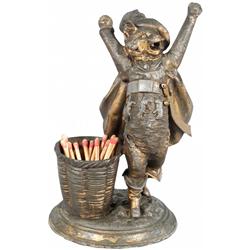 Puss-In-Boots Figural Match Holder