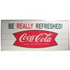 Image 1 : Coca Cola Fish Tail Tin Sign