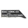 Image 1 : Die Cut Porcelain Flange Sign for Plow Shares