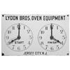 Image 1 : Lydon Bros  Porcelain "Time Clock" Sign