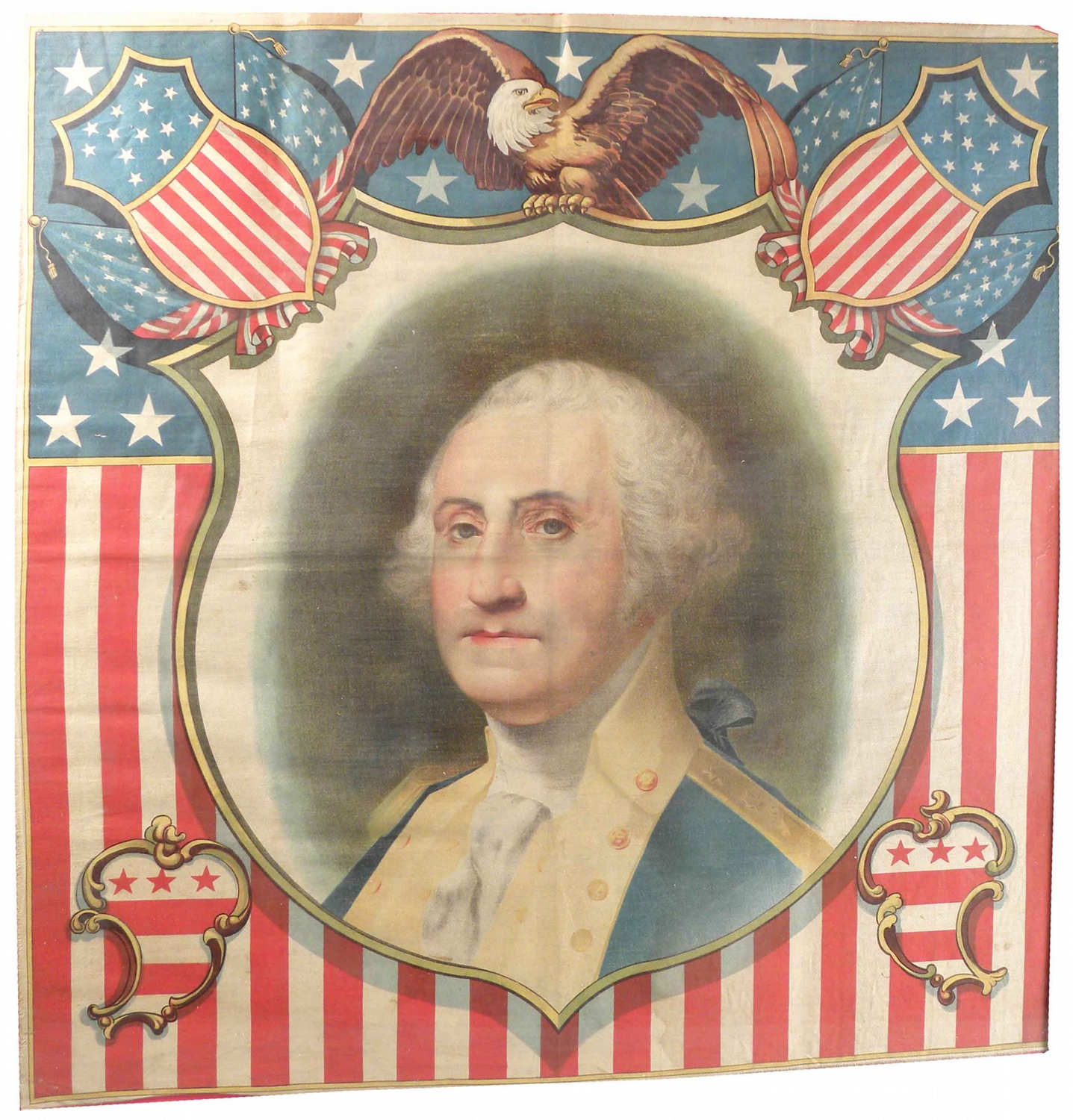 George Washington Linen Pillow Cover
