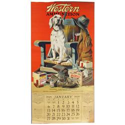 1929 Western Ammunition Calendar