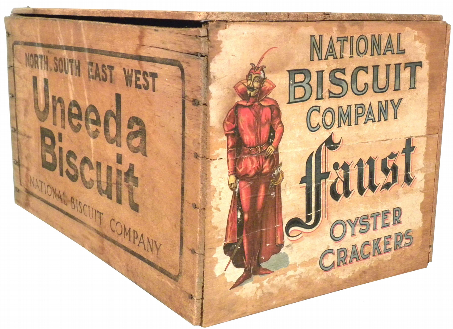 National Biscuit Co. Faust Oyster Crackers Crate