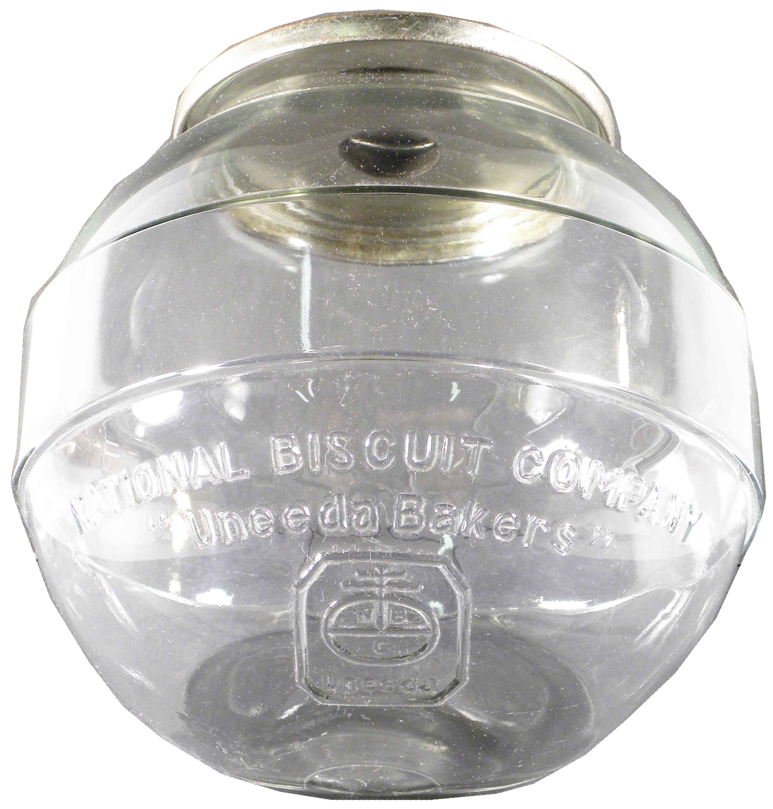 National Biscuit Company Embossed Glass Jar
