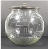 Image 1 : "The Nut House" Embossed Glass Store Jar