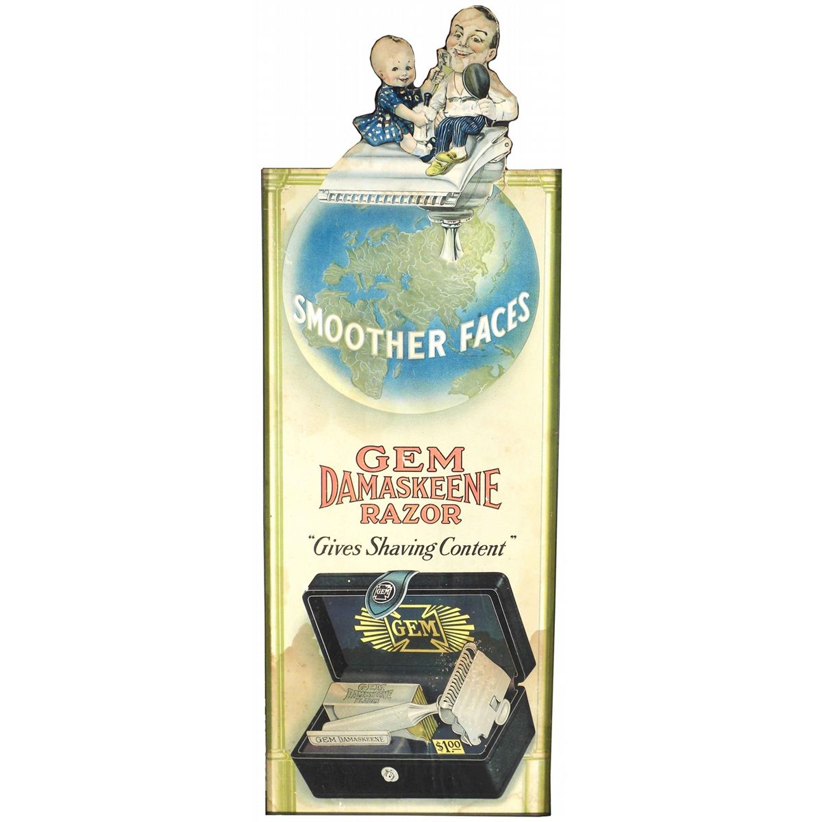 Gem Damske Razor Die Cut Cardboard Sign