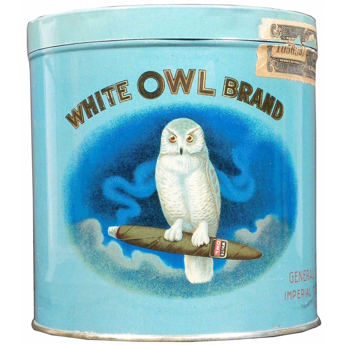 White Owl Brand Cigar Tin. Held 50 cigars
