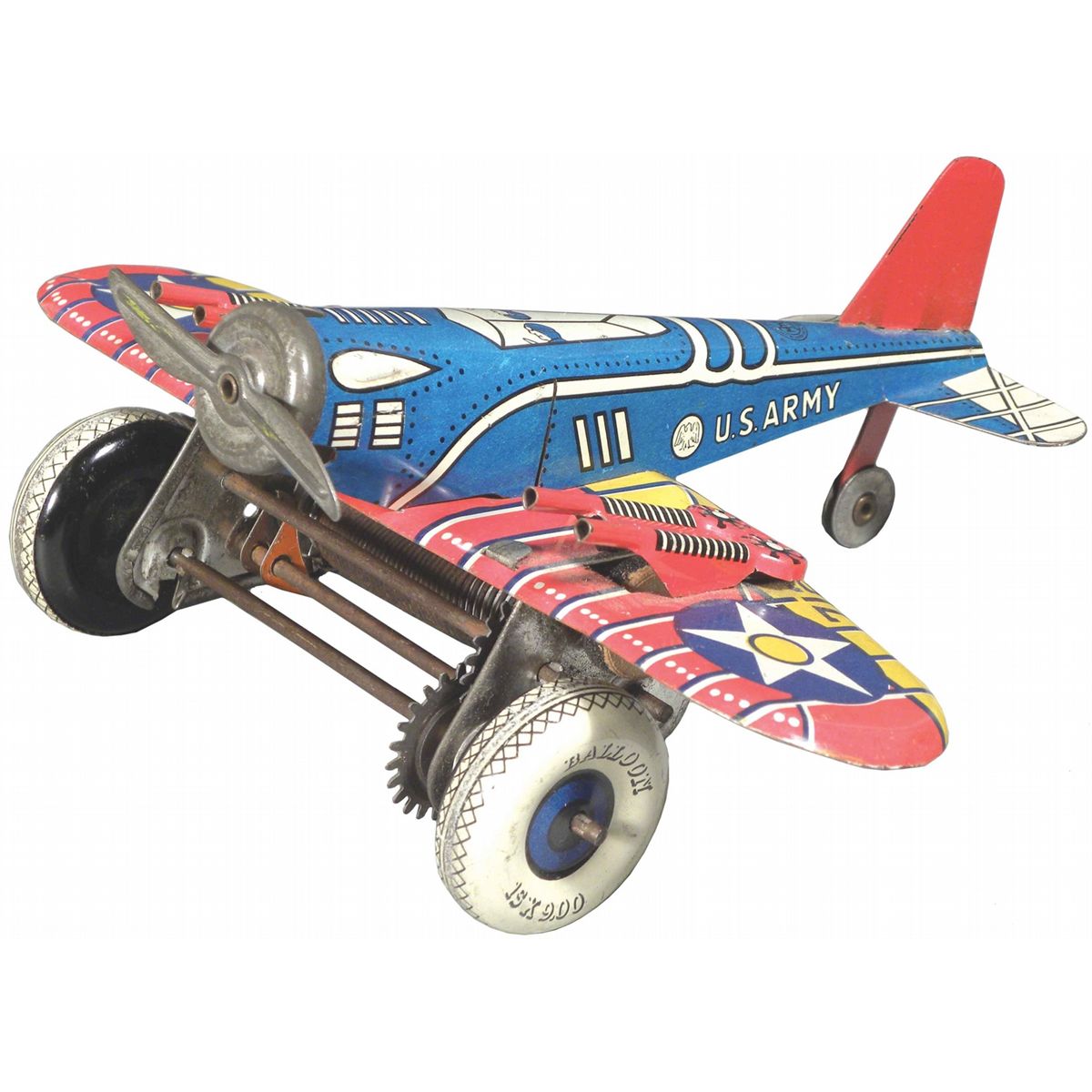 Louis Marx Toys Tin WindUp Airplane
