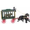 Image 1 : Royal Circus Animal Cage Cast Iron Wagon & Horses