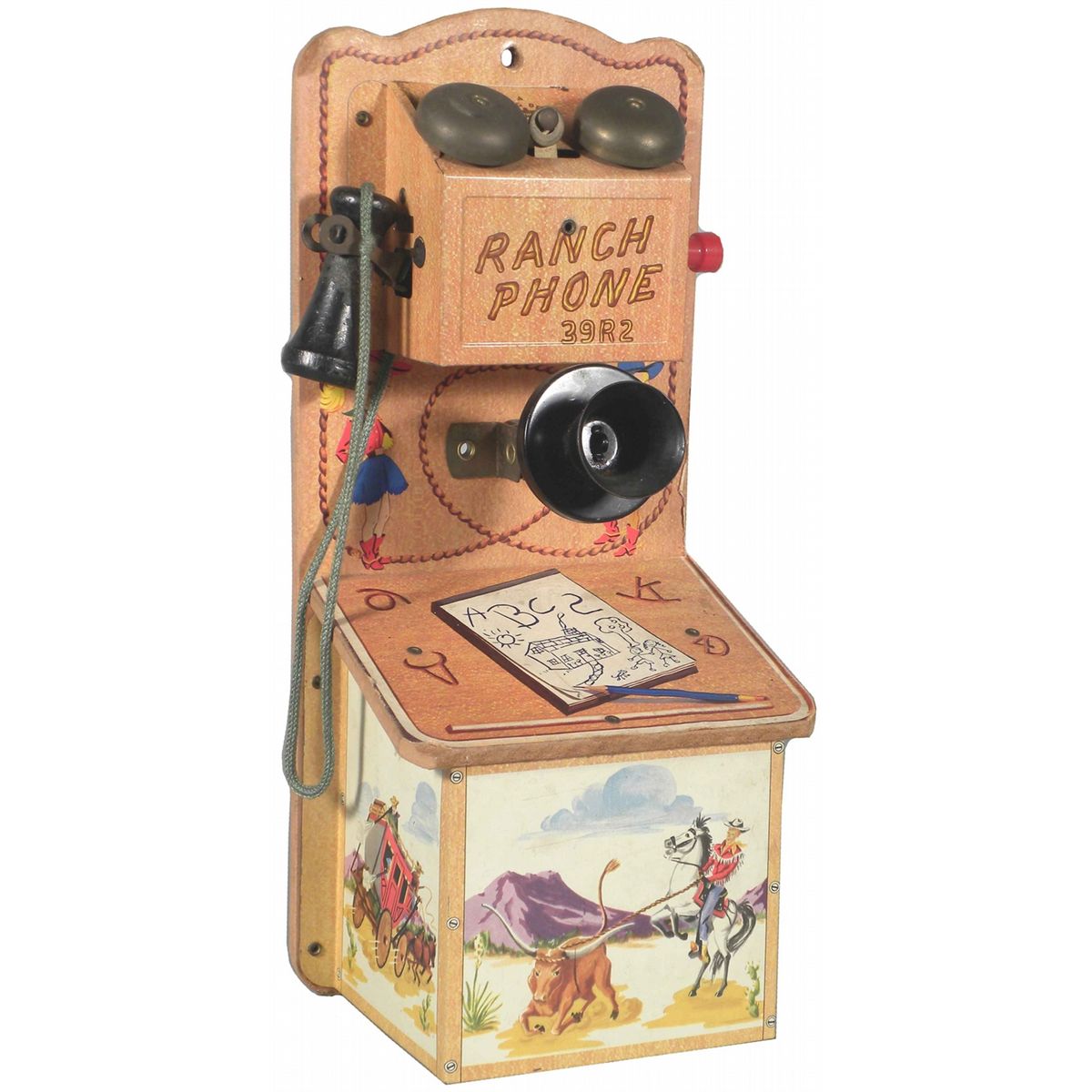 Ranch Phone by The Gong Bell Mfg. Co