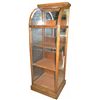 Image 1 : Curved Glass Front Oak Showcase
