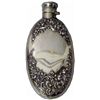 Image 1 : High Relief Sterling Silver Flask