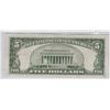 Image 2 : $5 SILVER CERTIFICATE 1934 D BOLD EMBOSSED