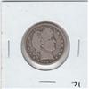Image 1 : 1909 D BARBER SILVER QUARTER