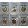 Image 1 : 1951S-52-53-54-59-60D Franklin half $  PCGS64