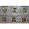 Image 2 : 1951S-52-53-54-59-60D Franklin half $  PCGS64