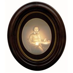 Rare Oval Framed Lithophane Portrait of Col. Samuel Colt... (Total: 1 Items)