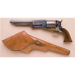 Fine and Exceptional Colt Walker Model Civilian Series Revolver, with Period Flap Leather Holster, K