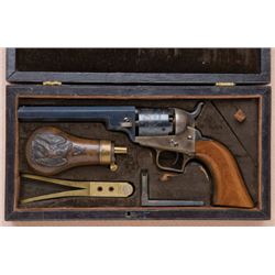 Fine and Exceptional Cased Colt Baby Dragoon Pocket Model Revolver with Early Cylinder Roll Scene...