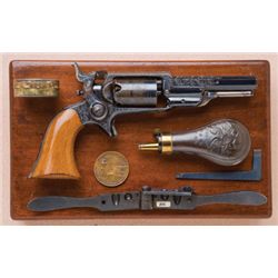 Fine and Historic Cased, Engraved and Inscribed Colt Model 1855 Pocket Sidehammer Revolver with Char