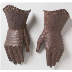 Pair of Decorative Iron Gauntlets.... (Total: 2 Items)