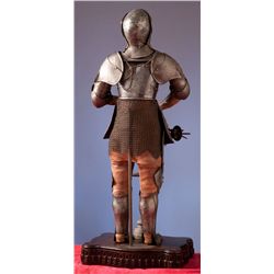 Miniature Etched Suit of Armor with Crucifix.... (Total: 1 Items)