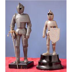 Lot of Two Decorative Tabletop Knights.... (Total: 2 Items)