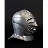 Image 1 : Maximilian Style Close Helmet Together with an Associated Armor Collar.... (Total: 1 Items)