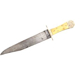 Early English Bowie Knife by Woodhead & Hartley, Sheffield c. 1847-48.... (Total: 1 Items)
