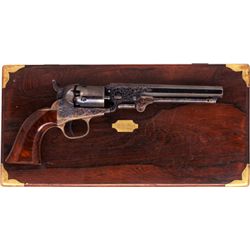 Exceptional Cased Factory Engraved Colt Model 1849 Pocket Percussion Revolver.... (Total: 1 Items)