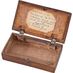 Rare and Historic Commemorative Souvenir Box from The Naval Battle of  Mobile Bay.... (Total: 1 Item