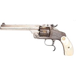 Engraved Smith & Wesson New Model No. 3 Single Action Revolver.... (Total: 1 Items)