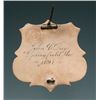 Image 1 : Fine Engraved Antique Gold and Enameled Jeweler-Made Shield Pattern Badge of John C. Day Sheriff, Sp