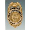 Image 1 : Solid Gold and Enameled Eagle & Shield Badge for L.A. Link, Honorary Chief, Waterloo Fire Department