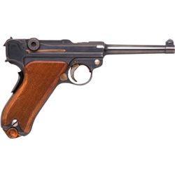 *1906 Bern Swiss Luger Semiautomatic Pistol with Leather Holster.... (Total: 1 Items)