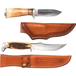 Lot of Two Fixed Blade Collector Knives.... (Total: 1 Items)