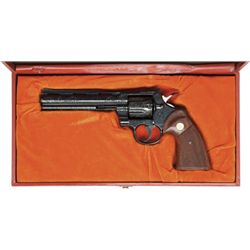 **Cased and Factory Engraved Colt Python Double Action Revolver.... (Total: 1 Items)