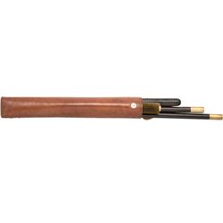 British Sectional Shotgun Cleaning Rod Kit in Leather Case.... (Total: 1 Items)