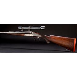 *Cased .375 H&H Magnum Flanged Holland & Holland Number 3 Sidelock Ejector Double Rifle with Telesco